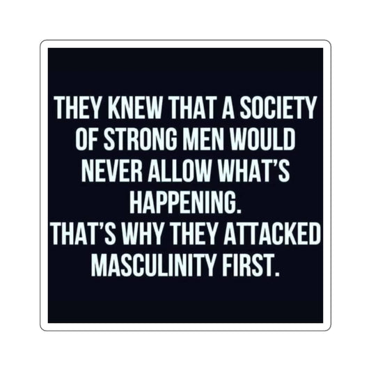 Masculinity sticker