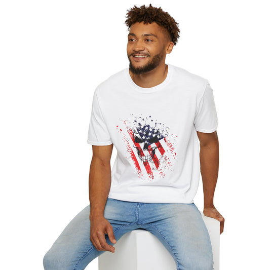 Skull flag Unisex Softstyle T-Shirt