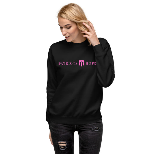 Patriots hope Pink logo Unisex Premium Sweatshirt